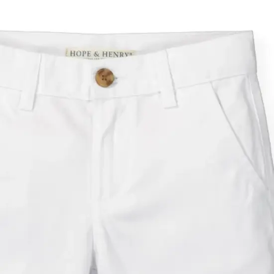 Hope & Henry Boys' Organic Cotton Stretch Chino Short, Infant image {1}