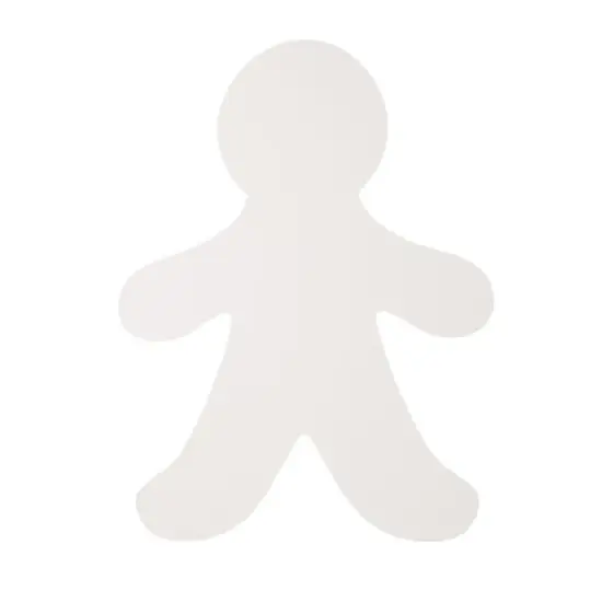 Paper People Cutouts - 36-Pack 16 x 12-Inch Blank People Shapes, 300 GSM Large Person Shapes for Kids Craft DIY, School Art Project image {7}