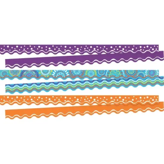 3pk Moroccan Style Double-Sided Scalloped Classroom Borders - Barker Creek image {5}