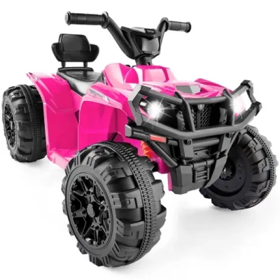 Best Choice Products 12V Kids Ride-On ATV Quad w/ Bluetooth, 2.4mph Max, Treaded Tires, LED Lights, Radio image {11}