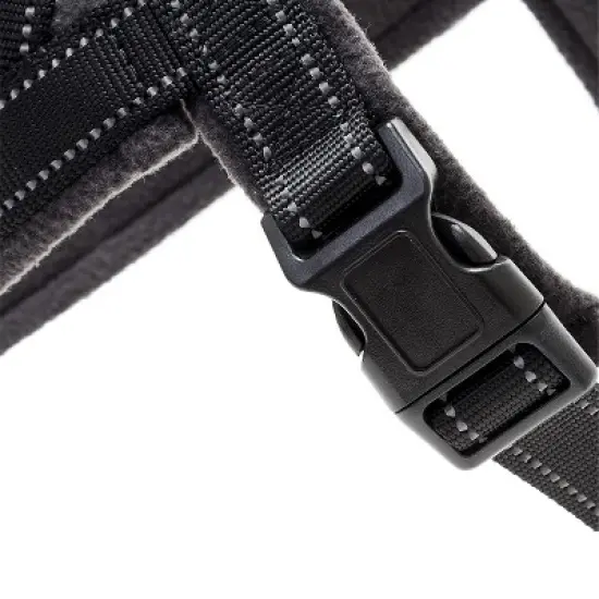 Happilax Norwegian Design Adjustable No Pull Dog Harness, Small, Black image {2}