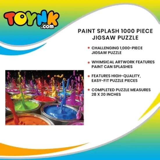 Toynk Paint Splash 1000 Piece Jigsaw Puzzle image {5}