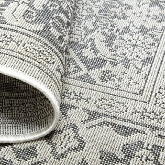 Dahlia 5'2" x 7'2" Outdoor Patio Country Rug Gray/Black - Nicole Miller image {4}