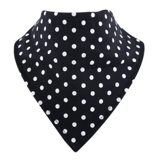 Hudson Baby Infant Girl Cotton Sleep and Play, Bodysuit and Bandana Bib Set, Latte image {1}