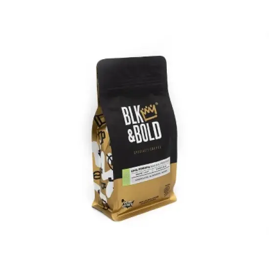 BLK & Bold Limu Ethiopia Natural Processed, Light Roast Whole Bean - 12oz image {2}
