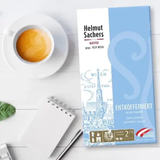 Helmut Sachers Decaffeinated Ground Coffee 17.6oz / 500g image {1}