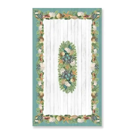 Laural Home Christmas by the Sea Rectangle Tablecloth image {1}