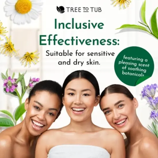 Tree To Tub Glycolic Acid Toner for Face Witch Hazel for Smooth Skin - Minimizes Appearance of Fine Lines - Vegan Exfoliating Toner for Women & Men image {3}