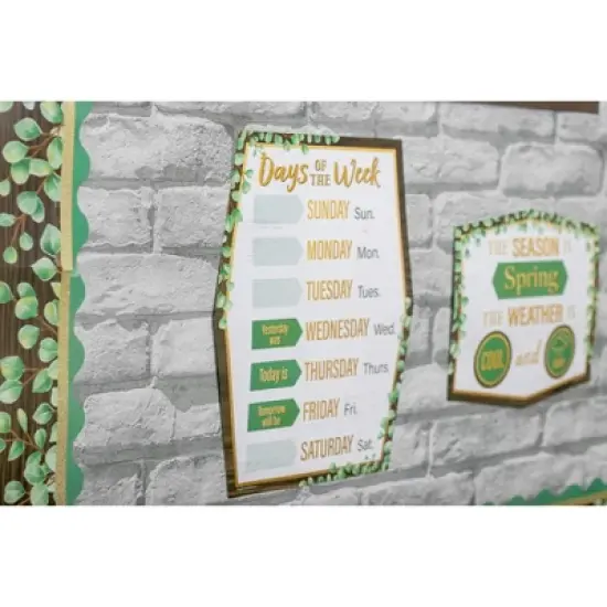 Teacher Created Resources&reg; Eucalyptus Calendar Bulletin Board Set image {2}