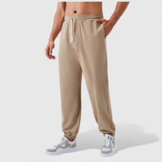 Anna-Kaci Active Men's Jogger Pants with Drawstring Waistband and Elastic Cuffs for Active Comfort image {2}