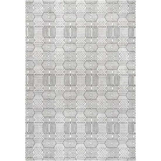 nuLOOM Valerie Textured Geometric Indoor/Outdoor Patio Area Rug image {10}