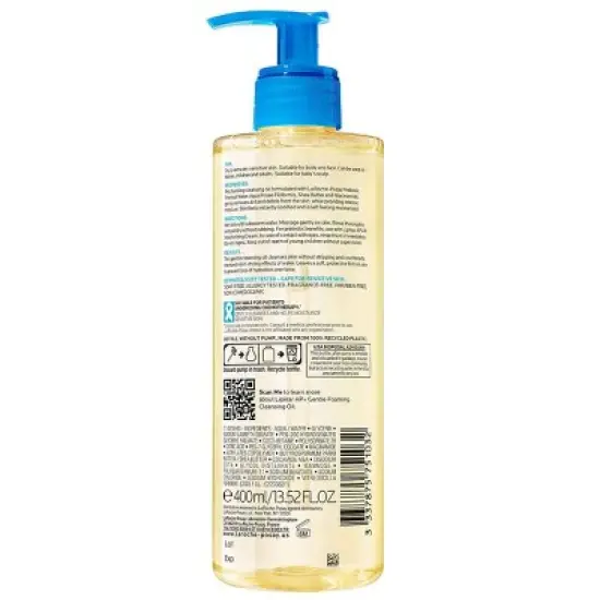 La Roche Posay Lipikar AP+ Gentle Foaming Cleansing Oil - Unscented - 13.52 fl oz image {3}