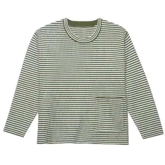 Gerber Infant and Toddler Boys' Striped Sweater with Pocket image {6}