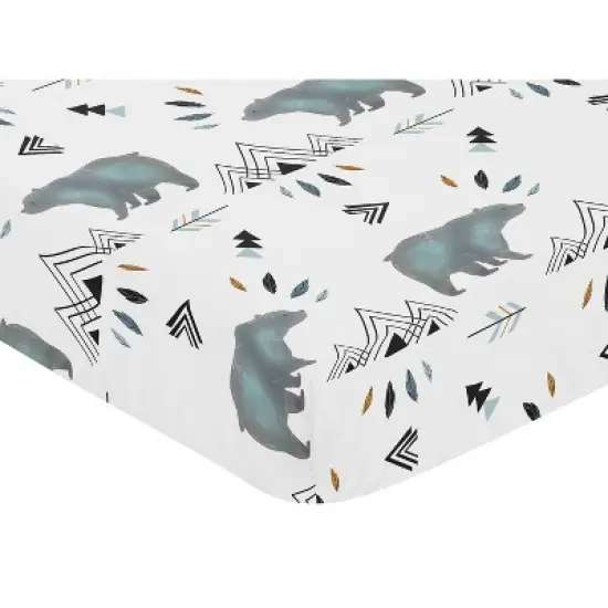 Sweet Jojo Designs Fitted Crib Sheet - Bear Mountain image {2}