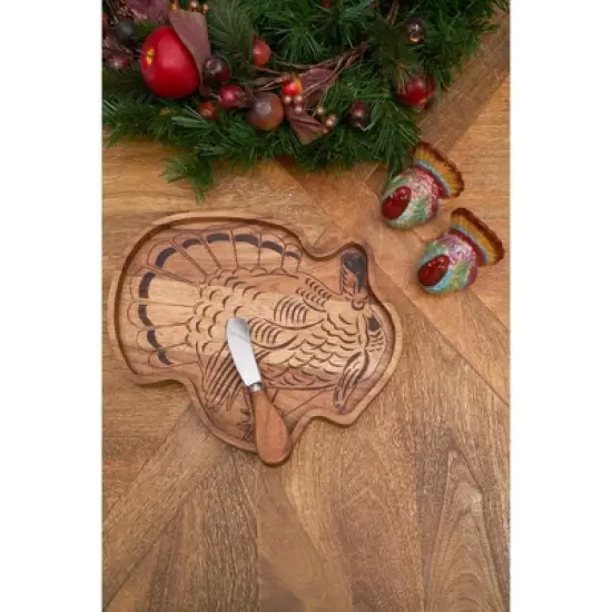 C&F Home Thanksgiving Turkey Dolomite Salt & Pepper Shakers Set of 2 image {7}