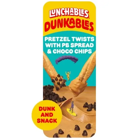 Lunchables Dunkables Pretzel with Peanut Butter and Chocolate Chips - 2oz image {12}