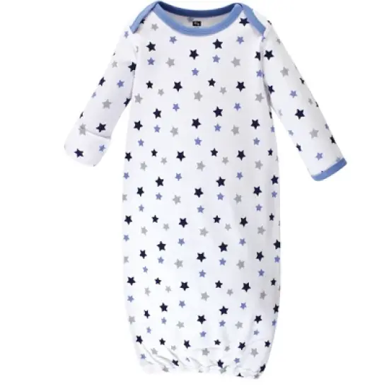 Hudson Baby Infant Boy Cotton Long-Sleeve Gowns 4pk, Little Explorer, 0-6 Months image {3}