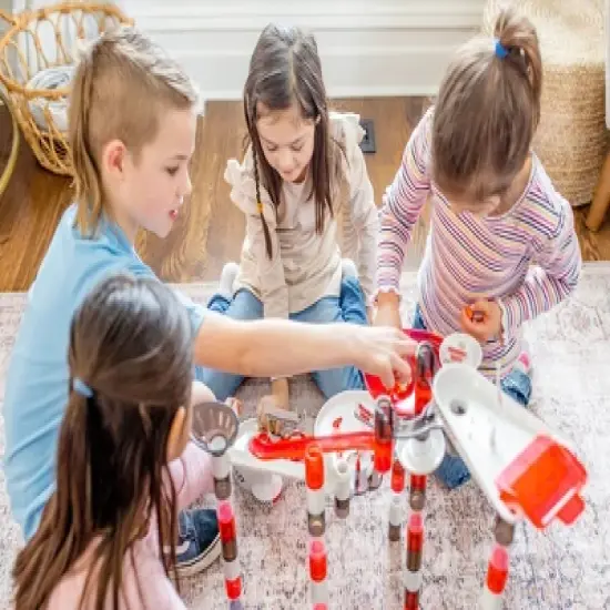 Marble Genius Marble Run Racing Set - 200 Complete Pieces image {2}