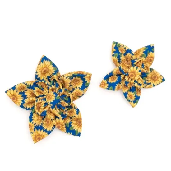 The Worthy Dog Sunflowers Flower - Adjustable Pet Collar Accessory image {2}