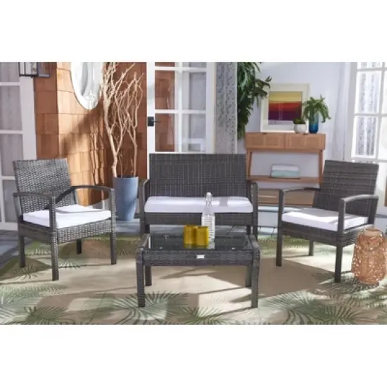 Bassey 4 Piece Living Set - Indoor/Outdoor - PAT7507 - Safavieh image {10}
