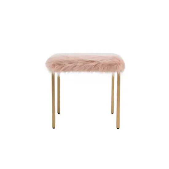 18" Square Metal Ottoman - WOVENBYRD image {7}