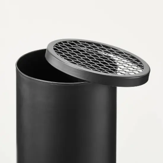 Wood Burning Outdoor Metal Fire Pit Chimenea Black - Hearth & Hand&trade; with Magnolia image {3}