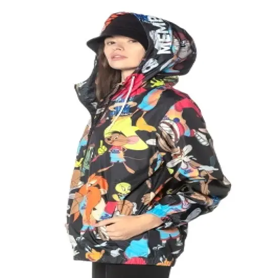 Members Only Women's Mash Print Windbreaker Jacket image {3}