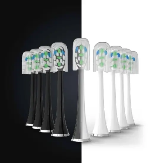 Aquasonic Duo Pro Dual Handle Ultra Whitening Electric Toothbrushes - Black & White image {5}