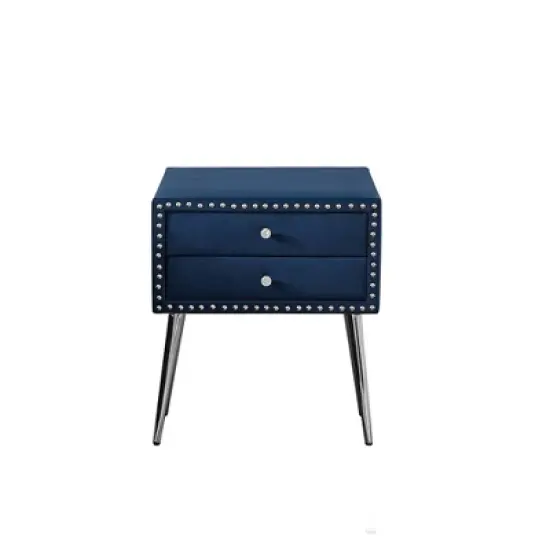 Button-Tufted Platform Bed with One Nightstand - ModernLuxe image {6}