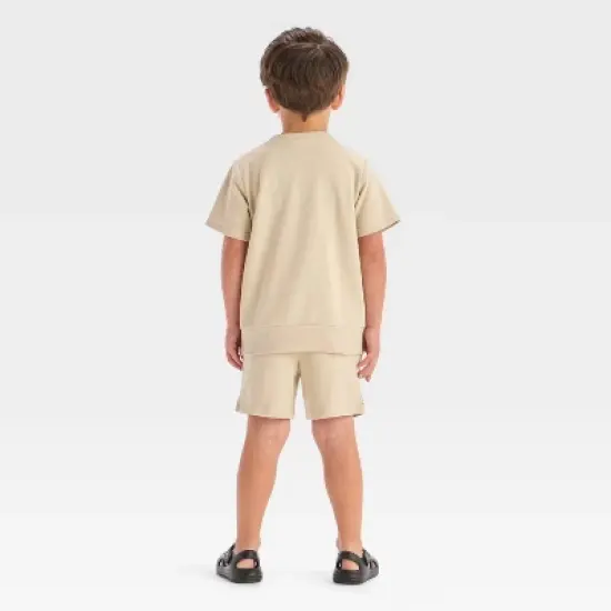 Toddler Boys' 2pc Disney Toy Story Top & Shorts Set - Tan image {1}