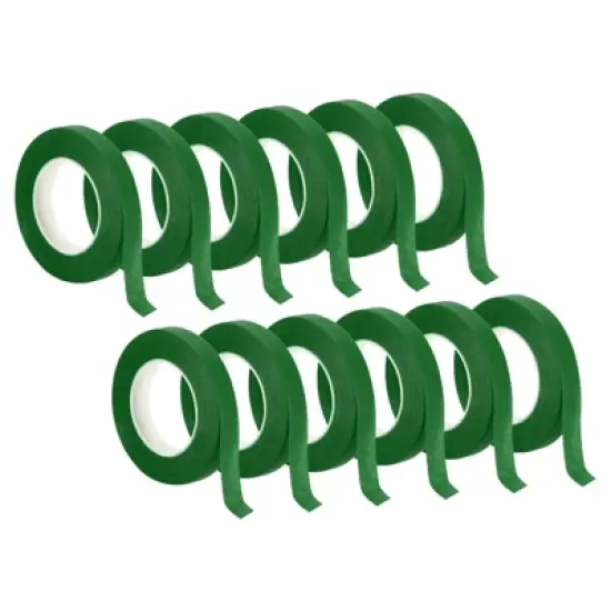Unique Bargains Waterproof Colorfast Elastic Crepe Paper Flowers Bouquets Tapes 12 Pcs image {6}
