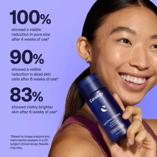 Curology Liquid Pore Exfoliant with 2% BHA, 8% AHA/PHA and 1% Zinc - 4fl oz image {4}