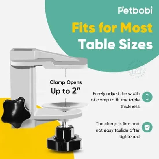 Petbobi Dog Grooming Arm with Clamp Adjustable Pet Grooming Table Arm with Loop Noose for Small Dog image {2}
