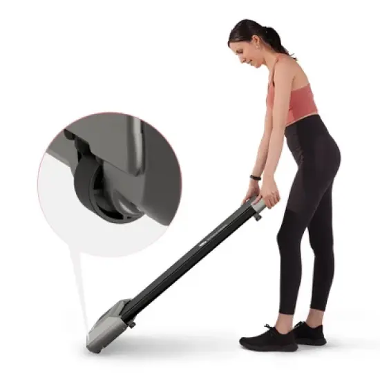 DeerRun 2 in 1 Under Desk WalkTreadmill, 2.5HP Low Noise Walking Pad Running Jogging Machine with Remote Control for Home Office image {10}