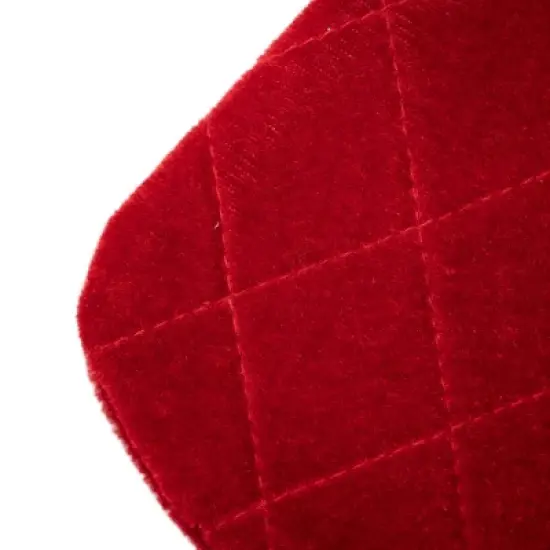 Northlight 19" Quilted Red Velvet HO! HO! HO! Embroidered Christmas Stocking image {3}