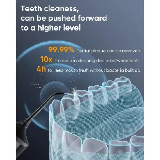 LP221 Cordless Water Flosser with Refill Jet Tips Bundle image {1}