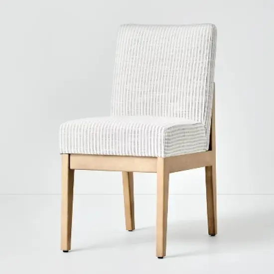 Upholstered Natural Wood Slipper Dining Chair - Hearth & Hand&trade; with Magnolia image {8}