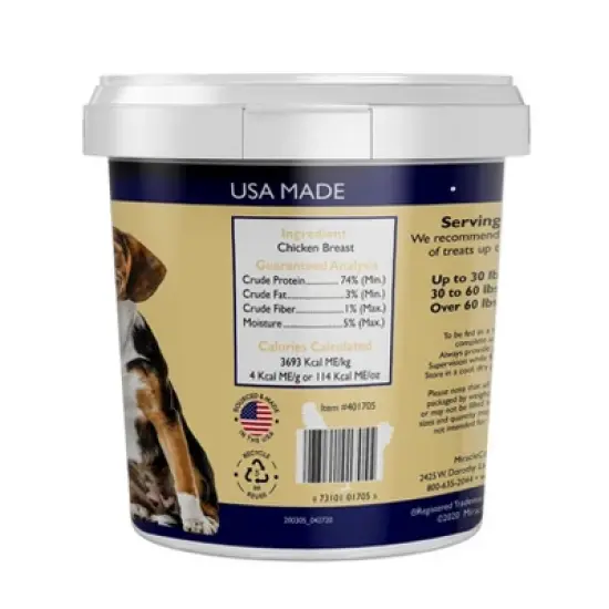 Stewart Freeze-Dried Chicken Breast Dog Treat - 3oz Tub image {3}