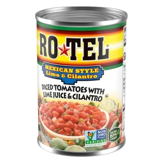 Rotel Mexican Festival Diced Tomatoes with Lime Juice & Cilantro 10oz image {1}