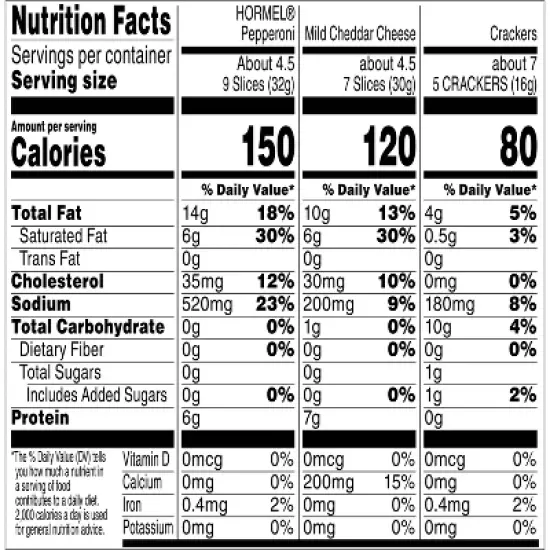 Hormel Gatherings Pepperoni, Cheddar Cheese & Crackers Charcuterie Snack Tray - 14oz image {4}