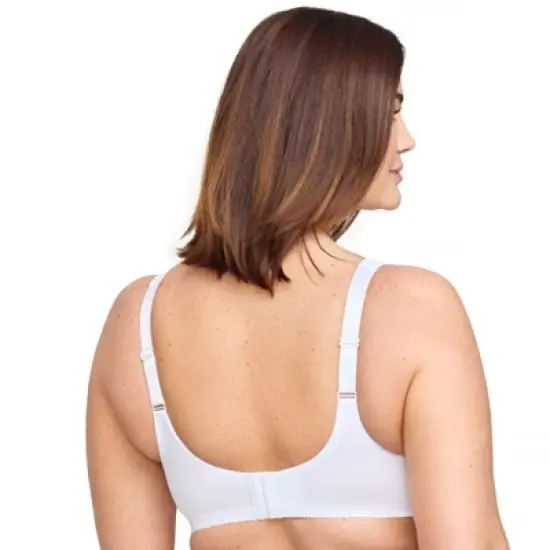 Glamorise Womens MagicLift Minimizer Wirefree Bra 1003 White image {1}