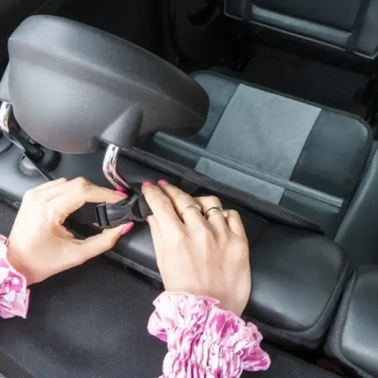 Joybi Black and Gray Child Seat Protection Mat, Protective Cover for Car Seats image {5}