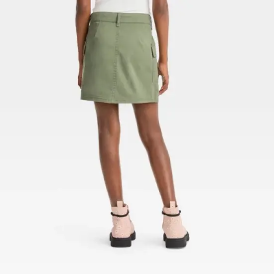 Girls' Twill Cargo Skirt - art class&trade; image {1}