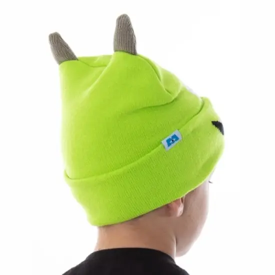 Disney Monsters Inc. Mike Wazowski Beanie Embroidered Character Costume Hat Green image {6}