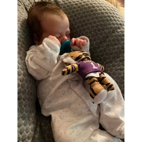 Gamezies Louisiana State University Mascot - Mike the Tiger Pacifier Toy image {3}