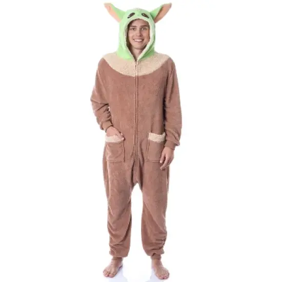 Star Wars The Mandalorian Adult The Child Kigurumi Union Suit Pajama Multi image {4}