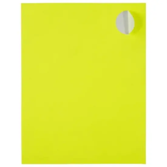 JAM Paper Circle Sticker Seals 1 2/3" 120ct - Neon Yellow image {2}