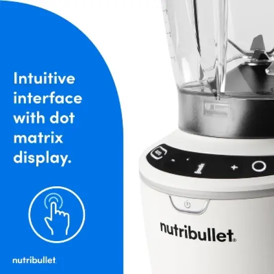 NutriBullet SmartSense Full-Size Blender 1400W - White image {5}