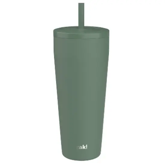 Zak Designs 30 fl oz Stainless Steel Straw Tumbler image {6}