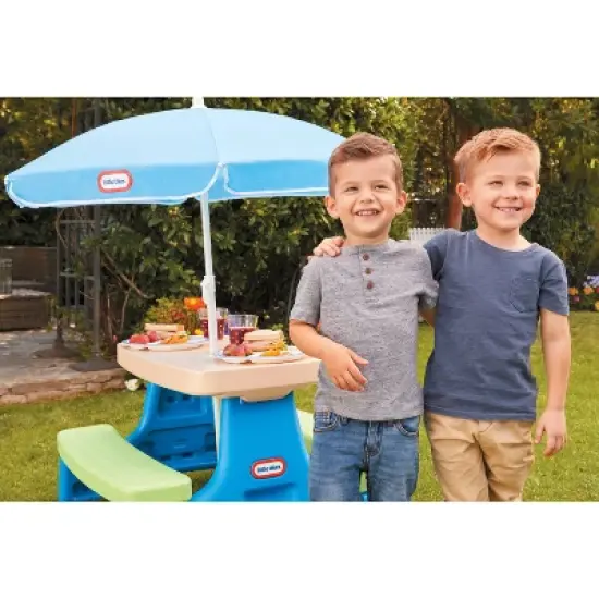 Little Tikes Easy Store Jr. Play Table with Umbrella image {7}
